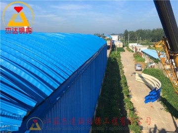 鹽城張莊糧庫(kù)拱形屋頂換新工程